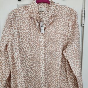 J.Crew Leopard Print Blouse